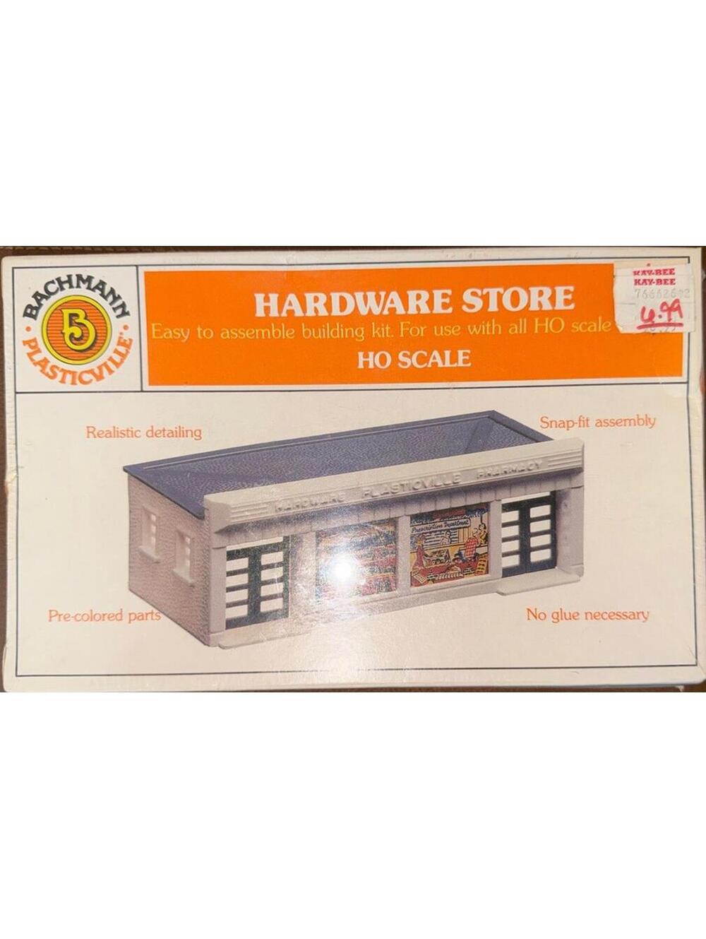 Bachmann Model Kit (HO Scale) Hardware Store SW New And Sealed